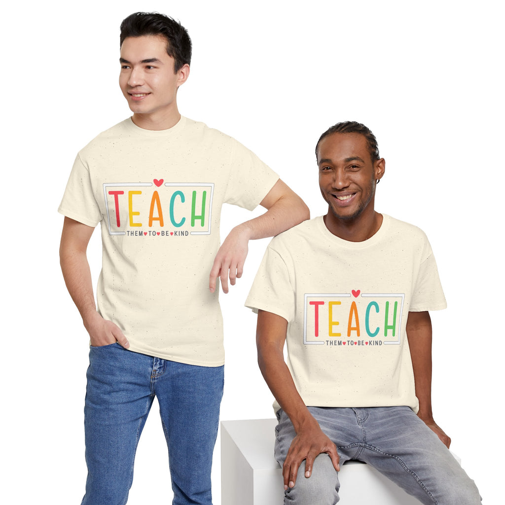 Teach Colorful Heart T-Shirt — Cute Teacher Appreciation Tee