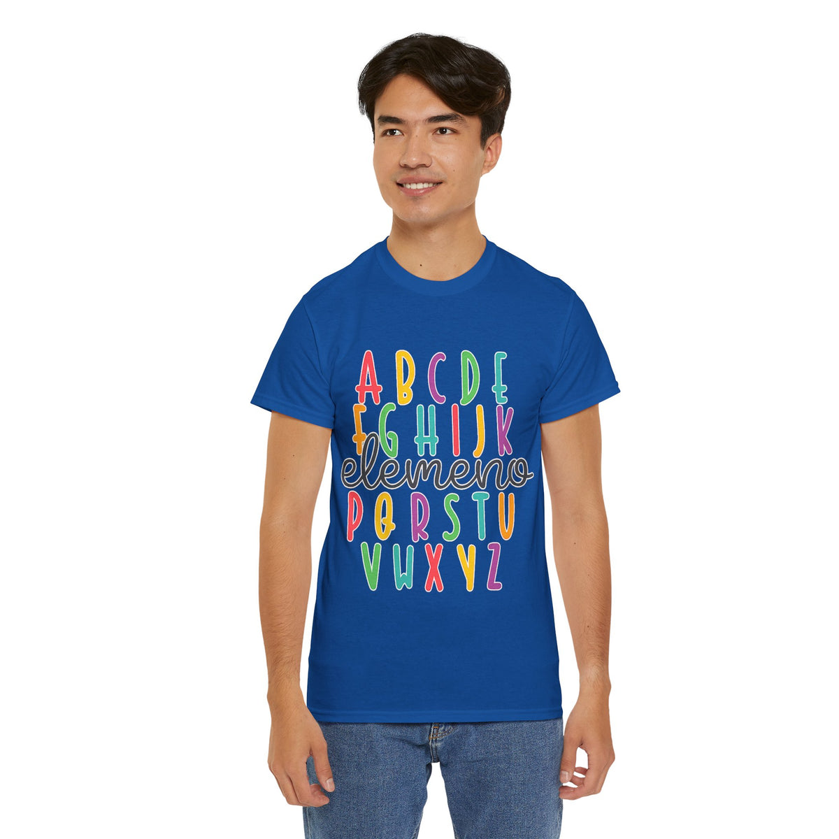 Alphabet Elemeno Kids Tee — Colorful ABCs Shirt for Teachers & Toddlers