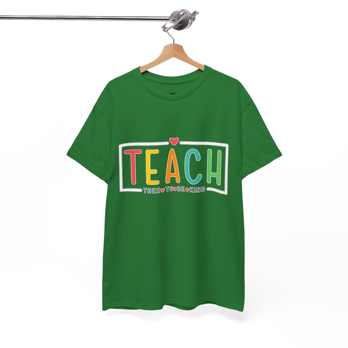 Teach Colorful Heart T-Shirt — Cute Teacher Appreciation Tee