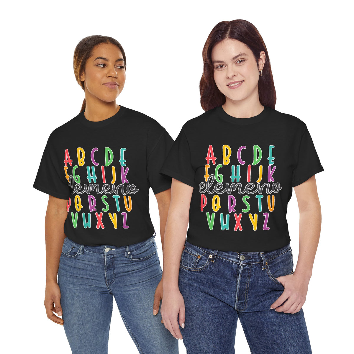 Alphabet Elemeno Kids Tee — Colorful ABCs Shirt for Teachers & Toddlers