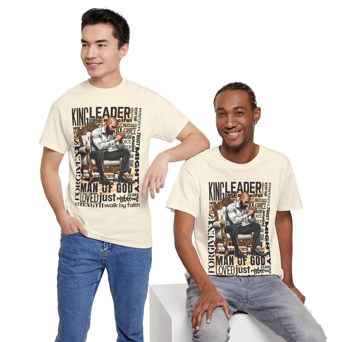 Christian Man of God Graphic Tee — "Man of God" Faith-Based Inspirational T-Shirt