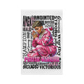 Prayer Warrior pink inspirational microfiber tea towel