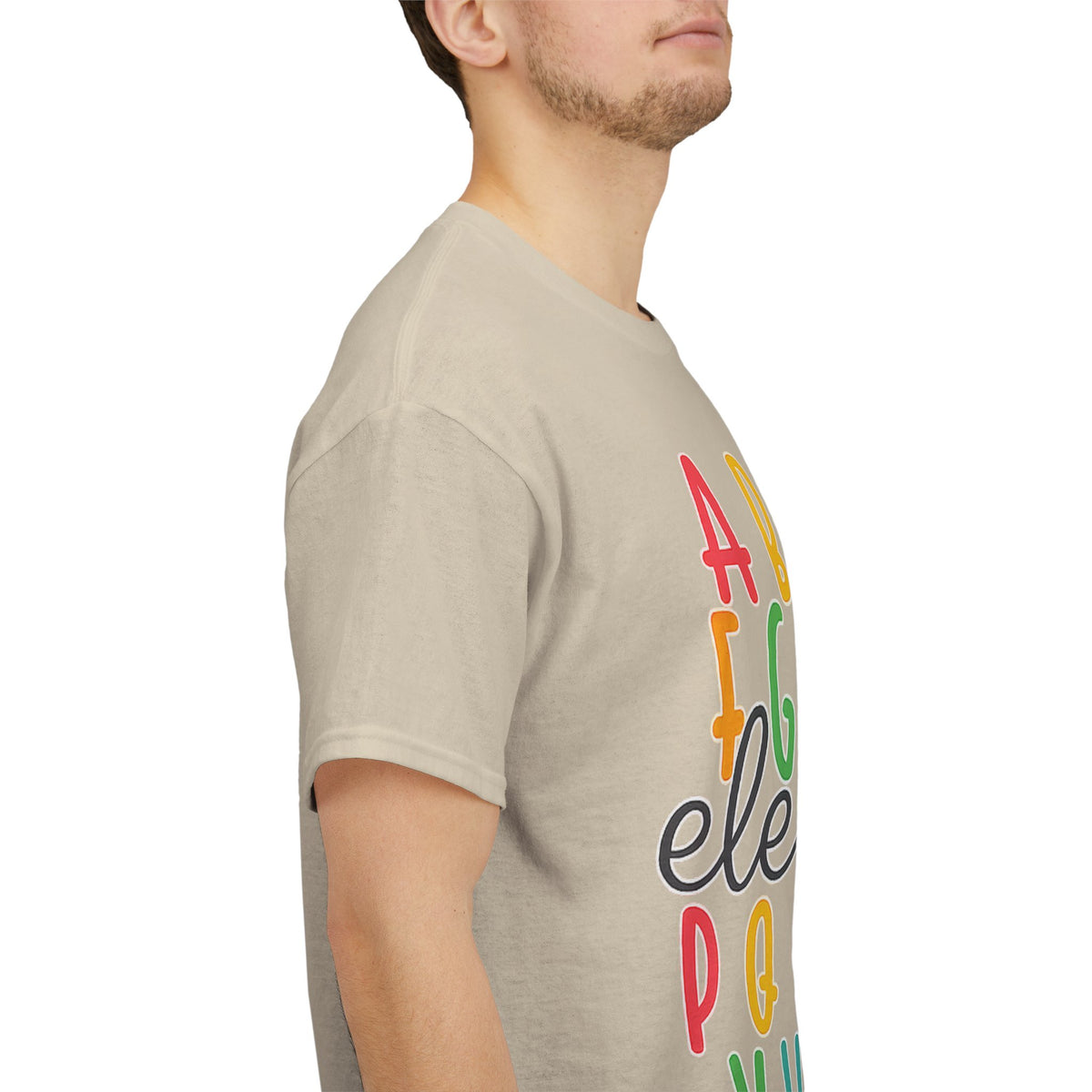 Alphabet Elemeno Kids Tee — Colorful ABCs Shirt for Teachers & Toddlers