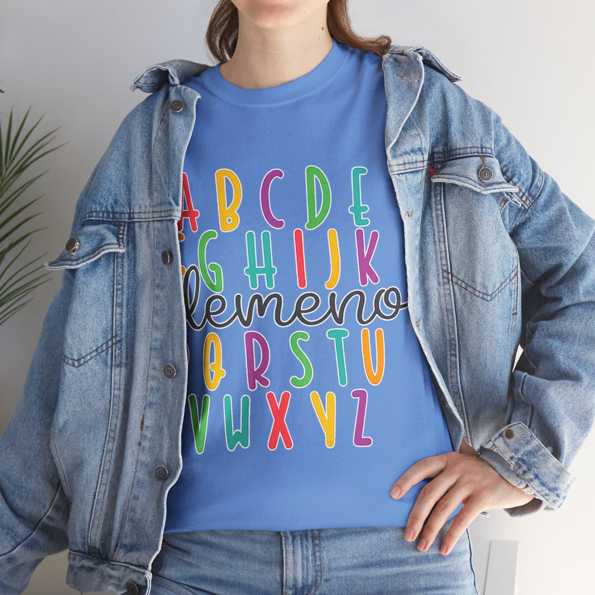 Alphabet Elemeno Kids Tee — Colorful ABCs Shirt for Teachers & Toddlers