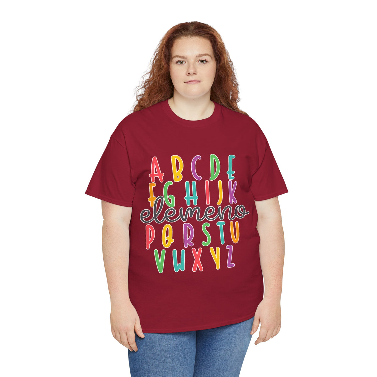 Alphabet Elemeno Kids Tee — Colorful ABCs Shirt for Teachers & Toddlers
