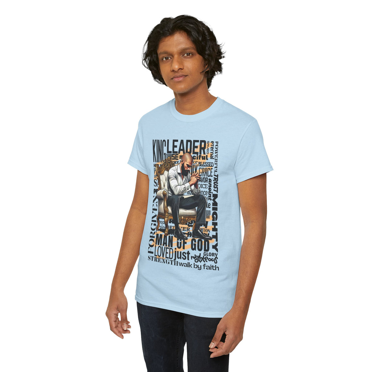 Christian Man of God Graphic Tee — "Man of God" Faith-Based Inspirational T-Shirt