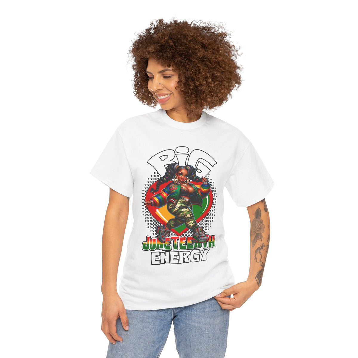 Reggae Energy Graphic Tee – "Big Energy" Dancehall Vibes T-Shirt