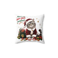 Have a Purr-fect Christmas cat holiday throw pillow