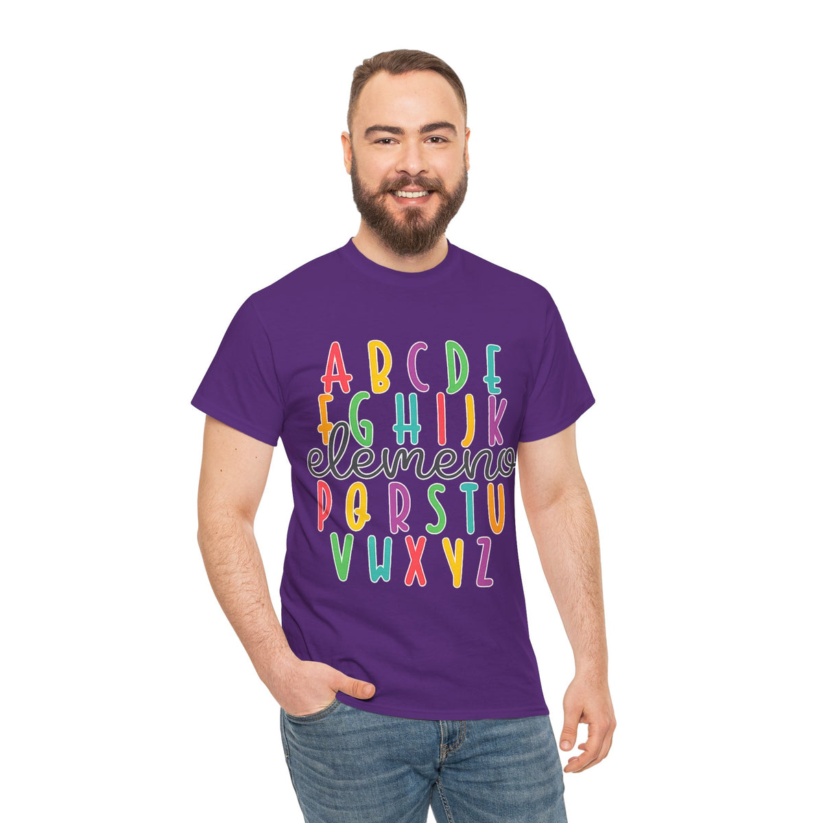 Alphabet Elemeno Kids Tee — Colorful ABCs Shirt for Teachers & Toddlers