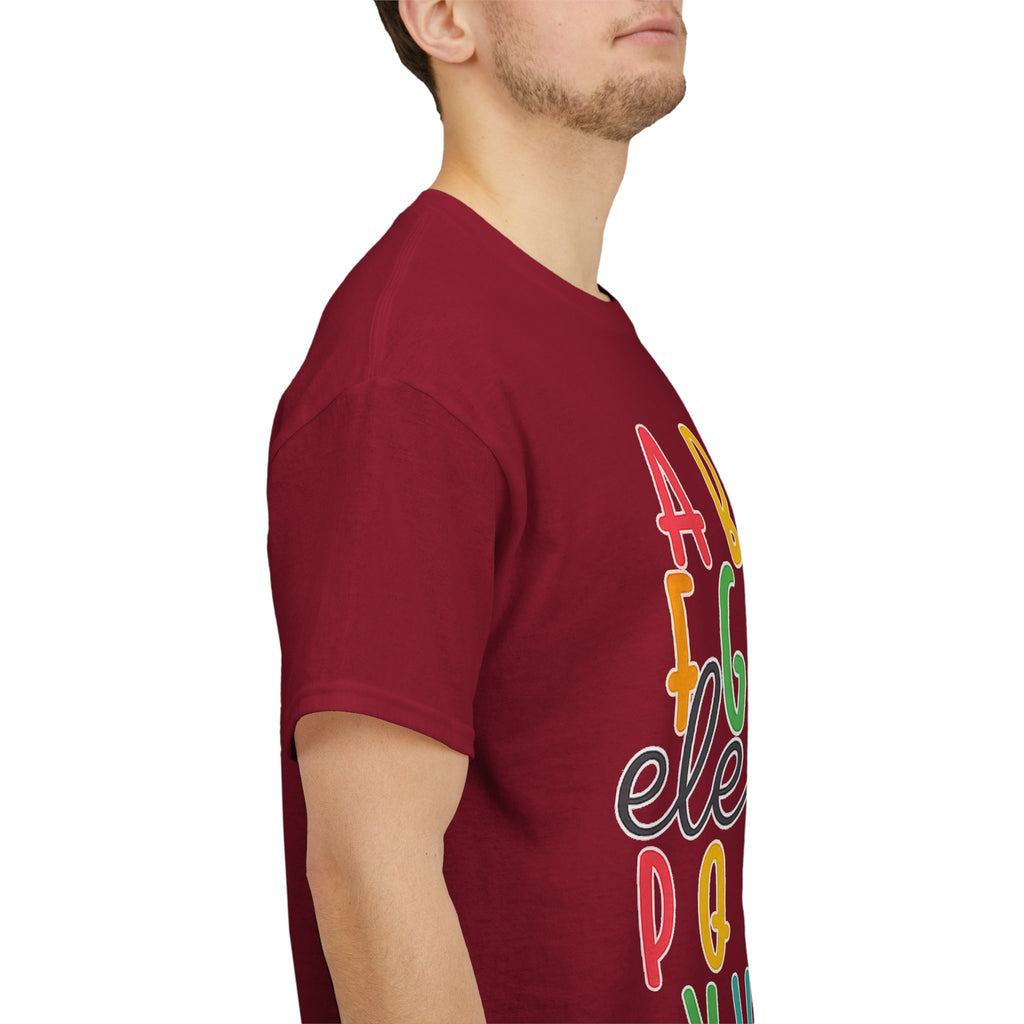 Alphabet Elemeno Kids Tee — Colorful ABCs Shirt for Teachers & Toddlers
