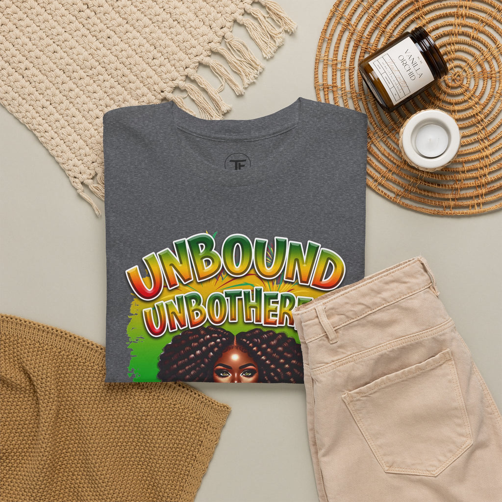 Unbound, Unbothered, Unapologetic Tee — Afrocentric Empowerment Graphic T-Shirt