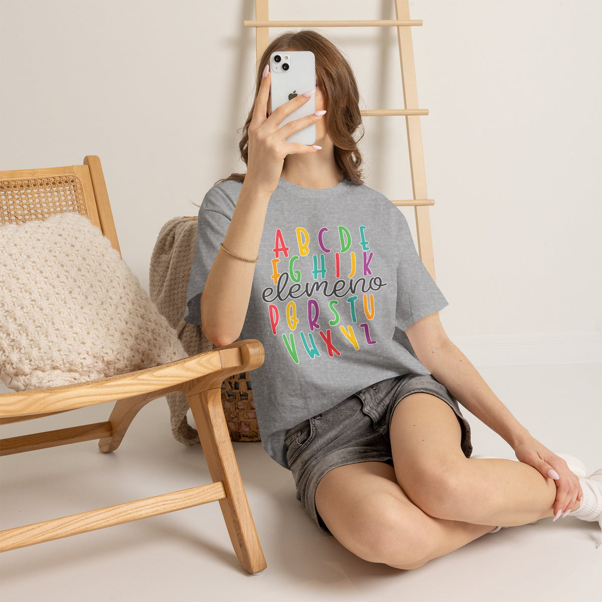 Alphabet Elemeno Kids Tee — Colorful ABCs Shirt for Teachers & Toddlers
