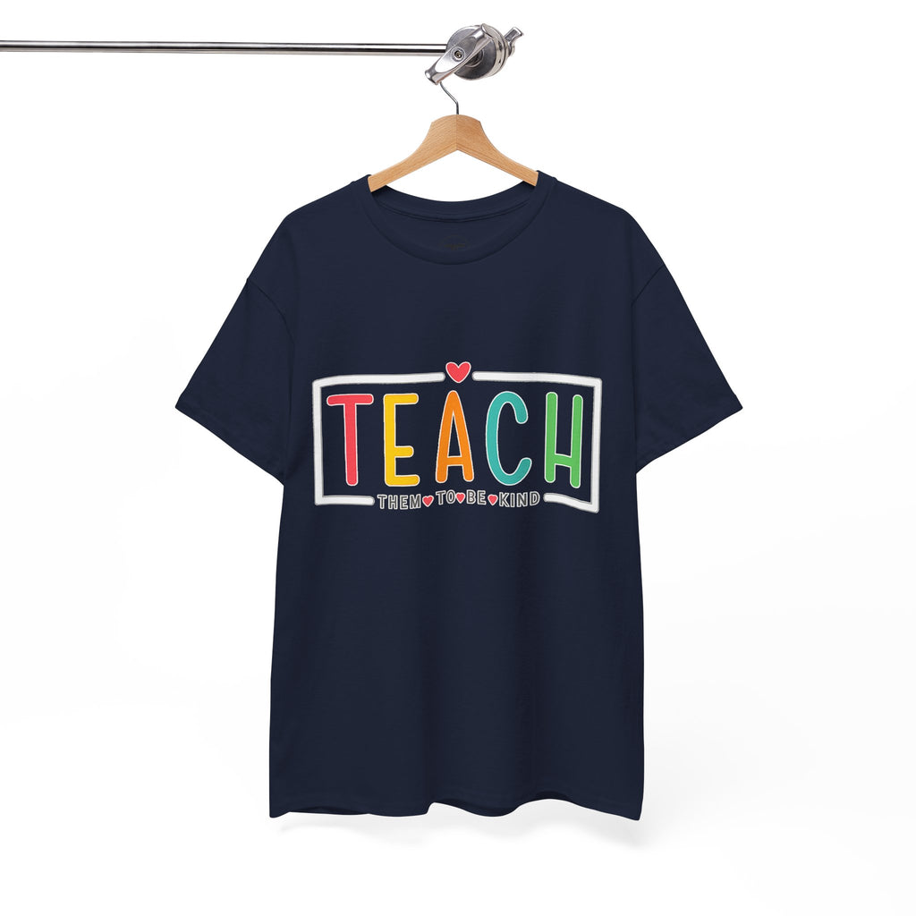 Teach Colorful Heart T-Shirt — Cute Teacher Appreciation Tee