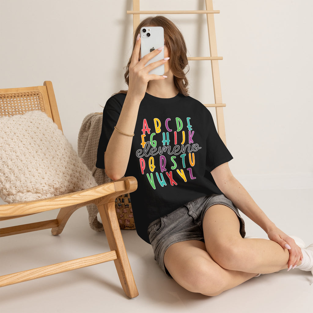Alphabet Elemeno Kids Tee — Colorful ABCs Shirt for Teachers & Toddlers