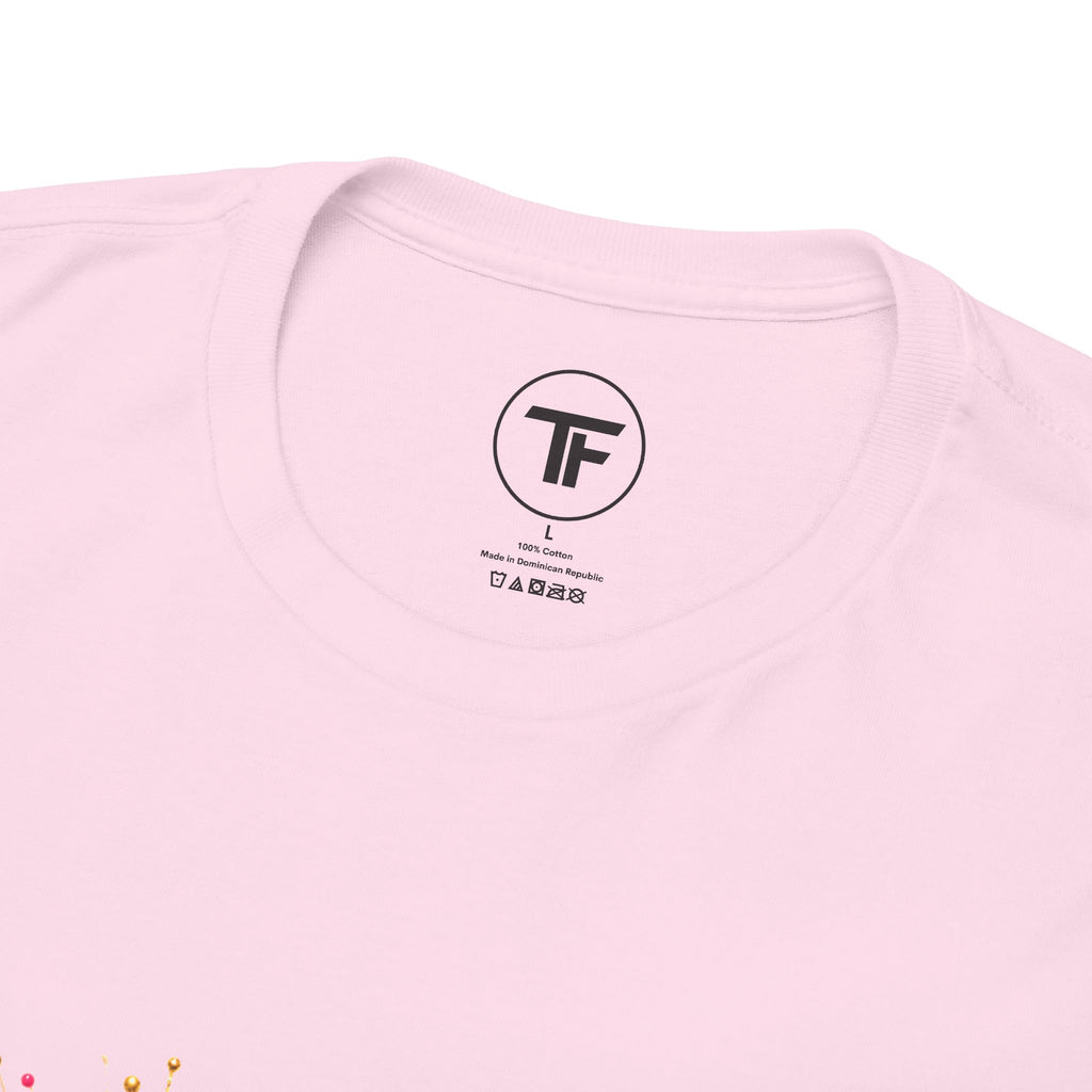 FAITH Leopard Bow T-Shirt Pink Faith Graphic Tee for Women & Girls product mockup