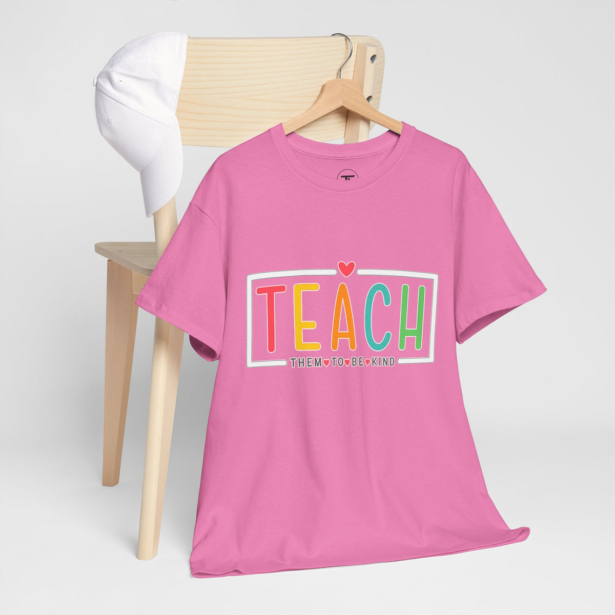Teach Colorful Heart T-Shirt — Cute Teacher Appreciation Tee