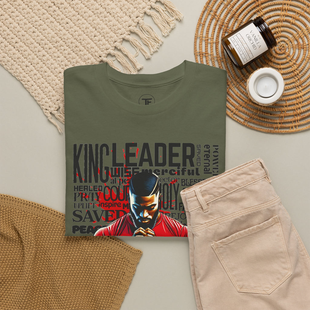 Faith-Inspired Graphic Tee — "Man of God" Prayer Design