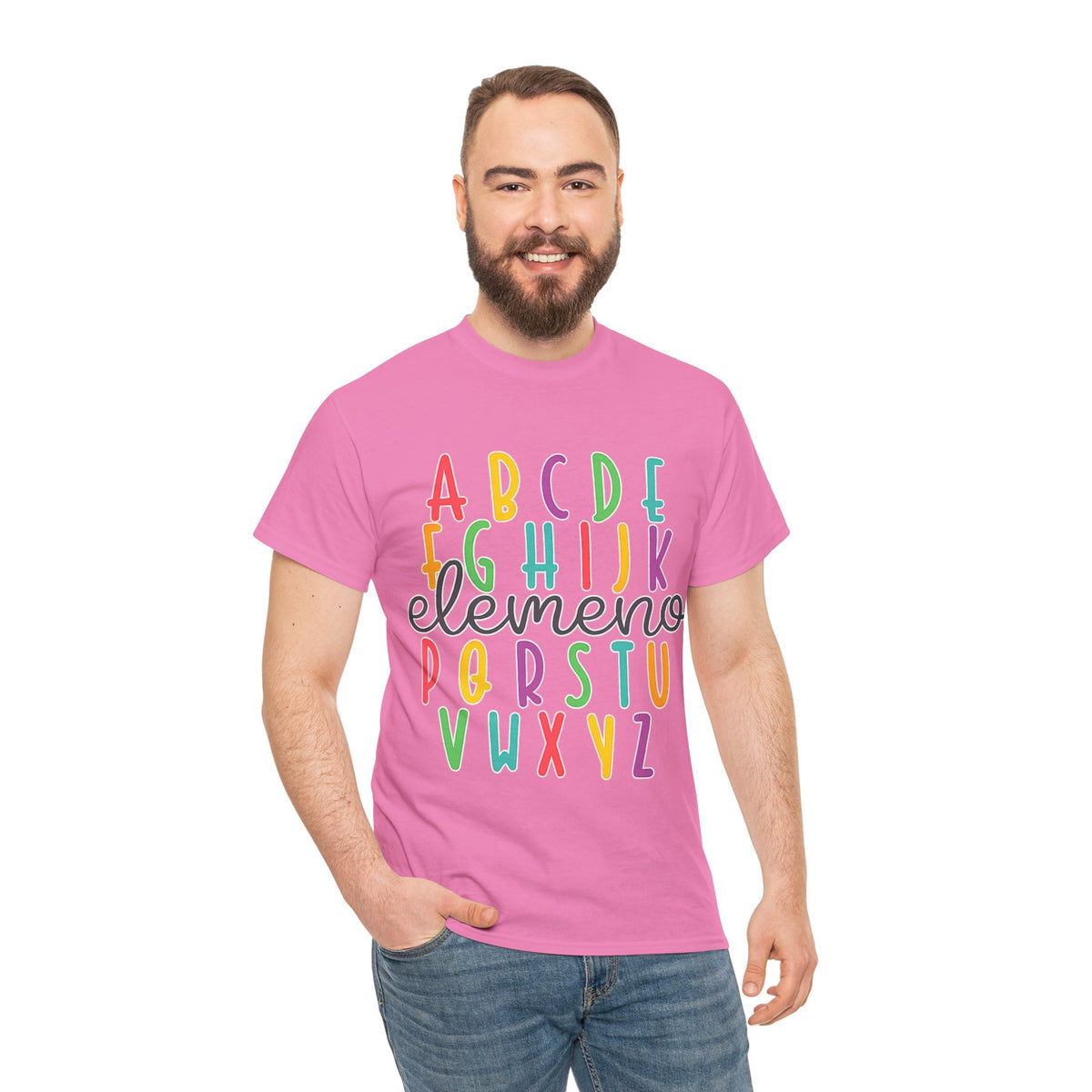 Alphabet Elemeno Kids Tee — Colorful ABCs Shirt for Teachers & Toddlers