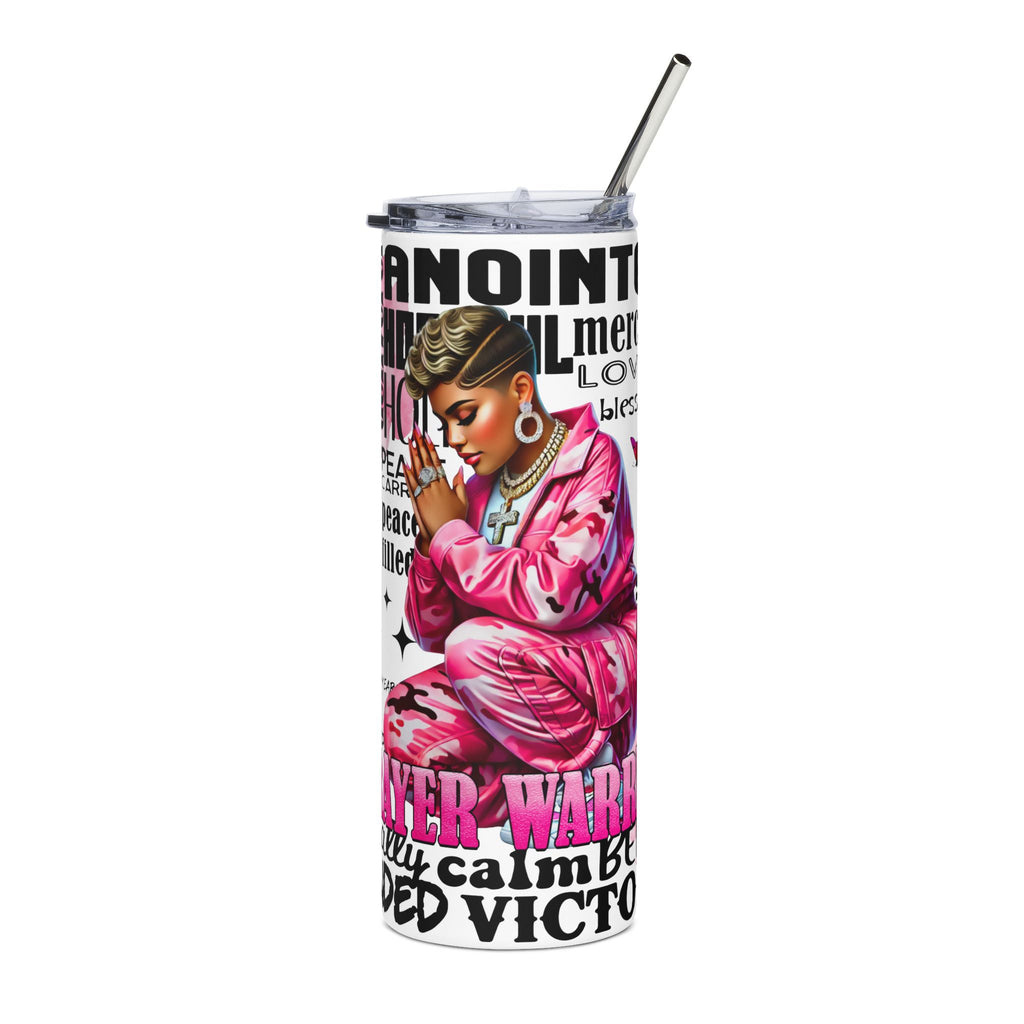 Prayer Warrior 20oz stainless steel inspirational tumbler