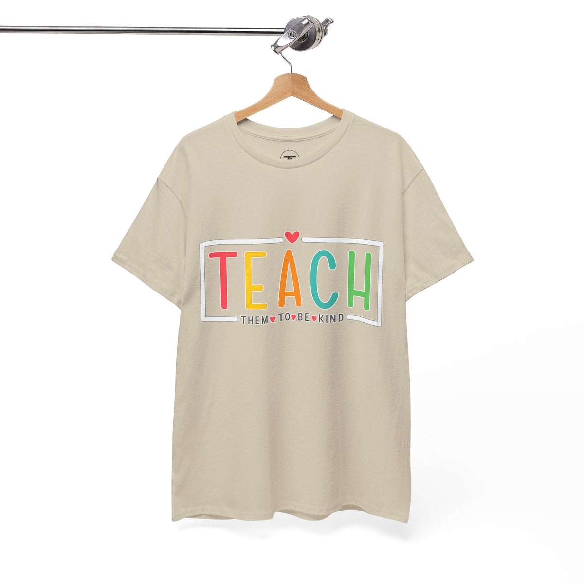 Teach Colorful Heart T-Shirt — Cute Teacher Appreciation Tee