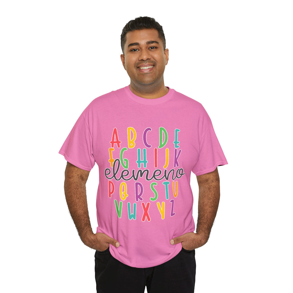 Alphabet Elemeno Kids Tee — Colorful ABCs Shirt for Teachers & Toddlers
