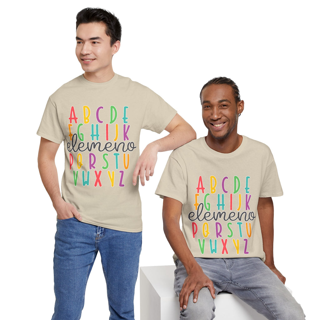 Alphabet Elemeno Kids Tee — Colorful ABCs Shirt for Teachers & Toddlers