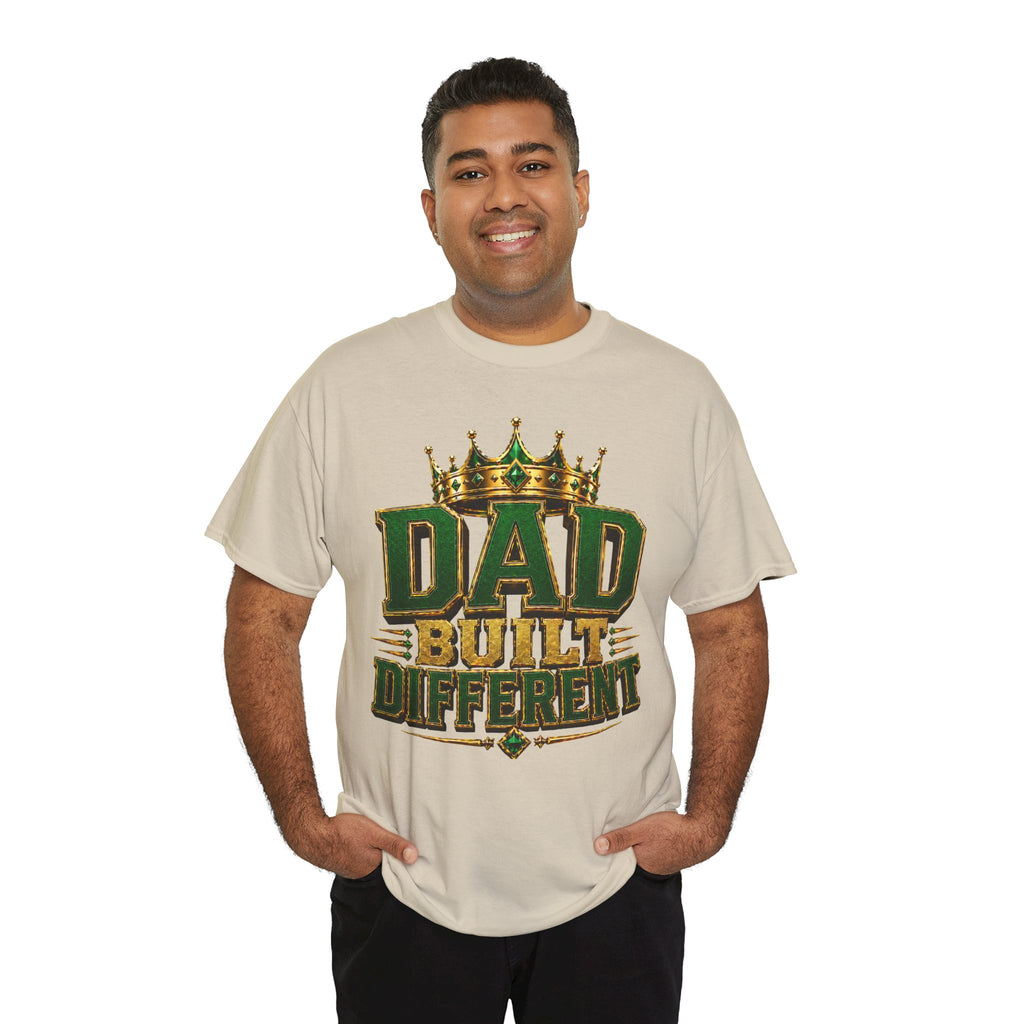 Dad Built Different T‑Shirt — King Crown Fathers Day Tee