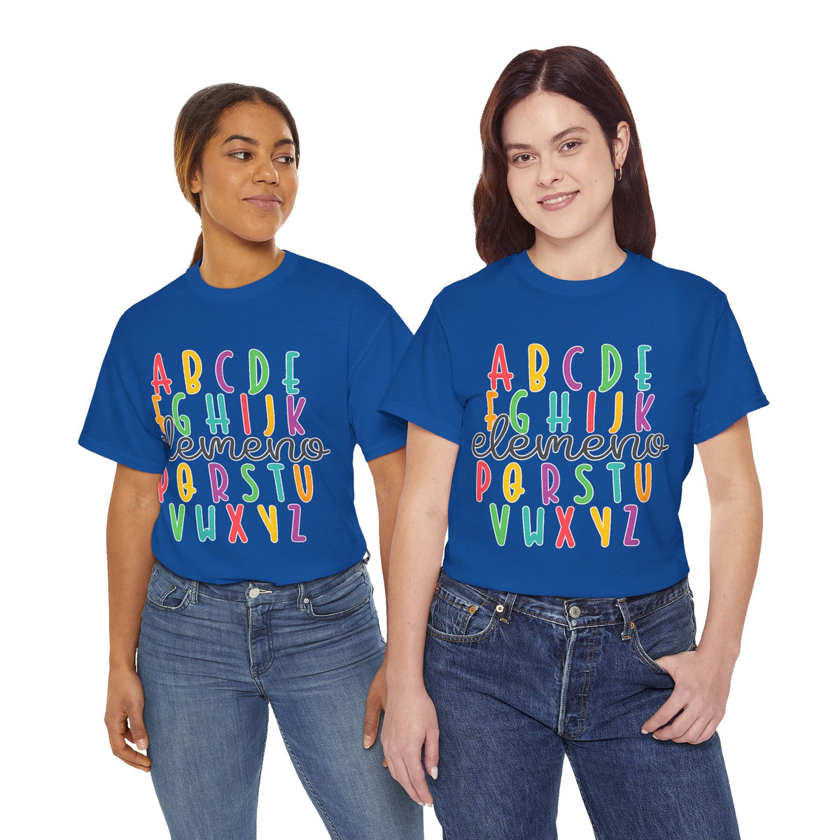 Alphabet Elemeno Kids Tee — Colorful ABCs Shirt for Teachers & Toddlers