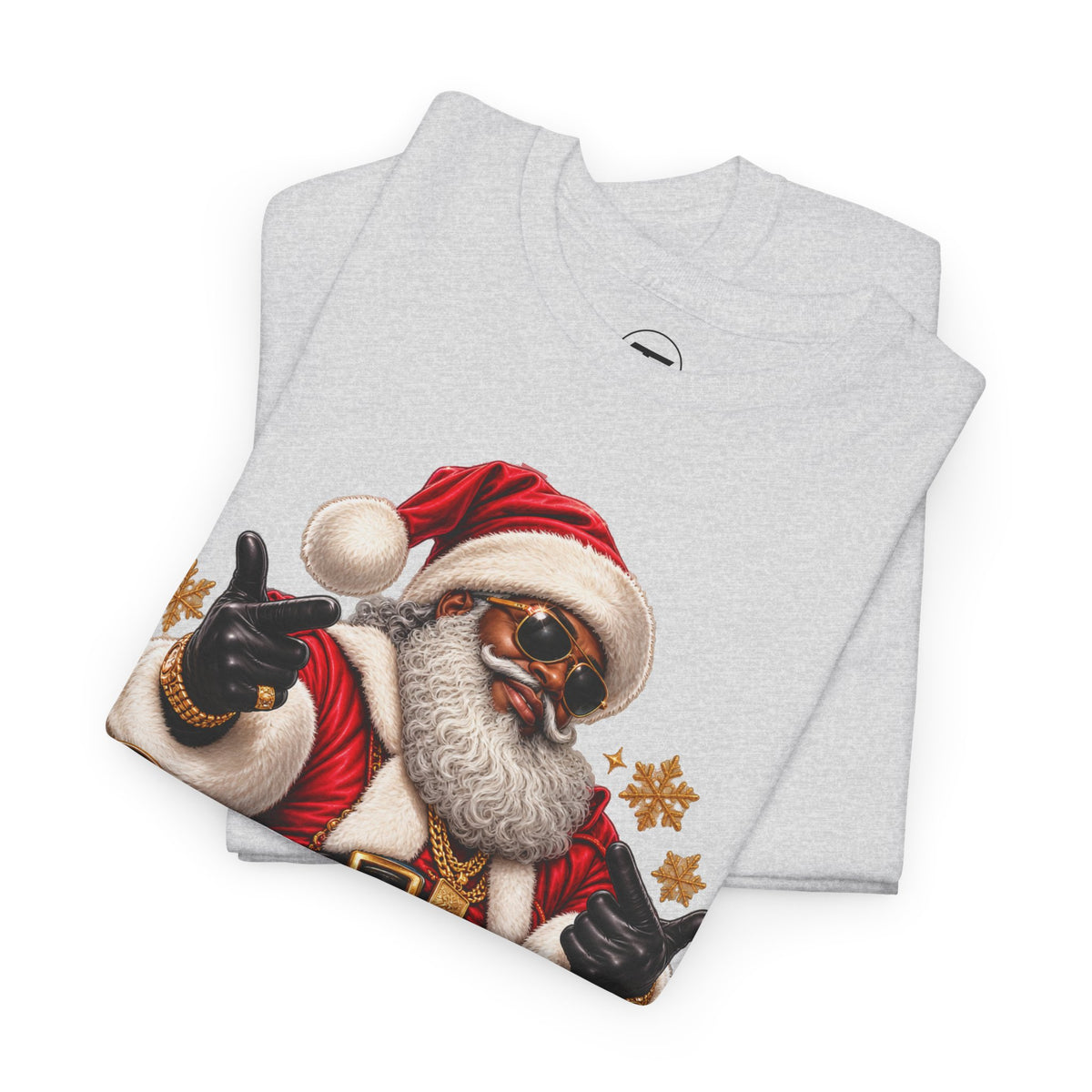 Sleighin’ All Day Santa Christmas T-Shirt | Funny Holiday Graphic Tee