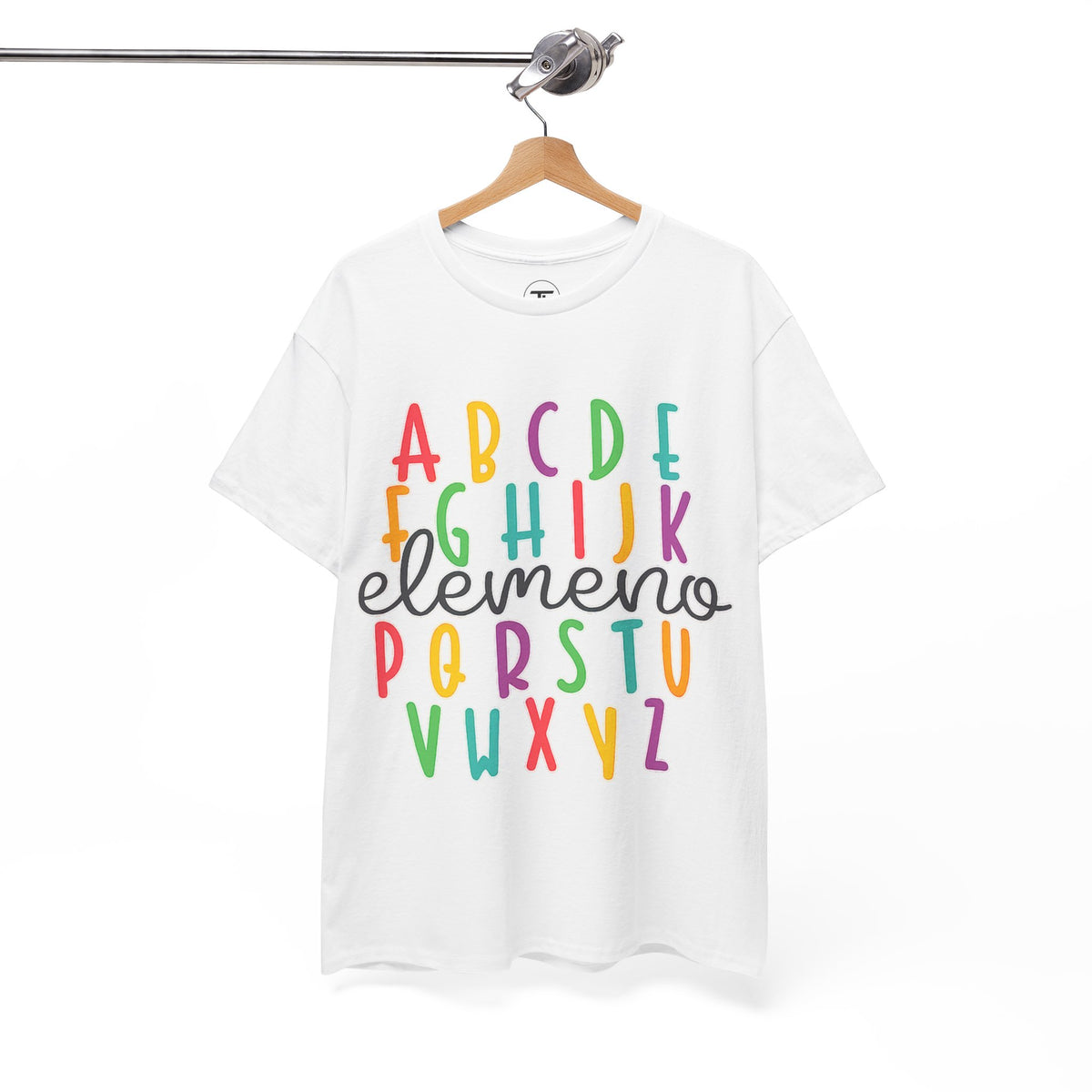 Alphabet Elemeno Kids Tee — Colorful ABCs Shirt for Teachers & Toddlers