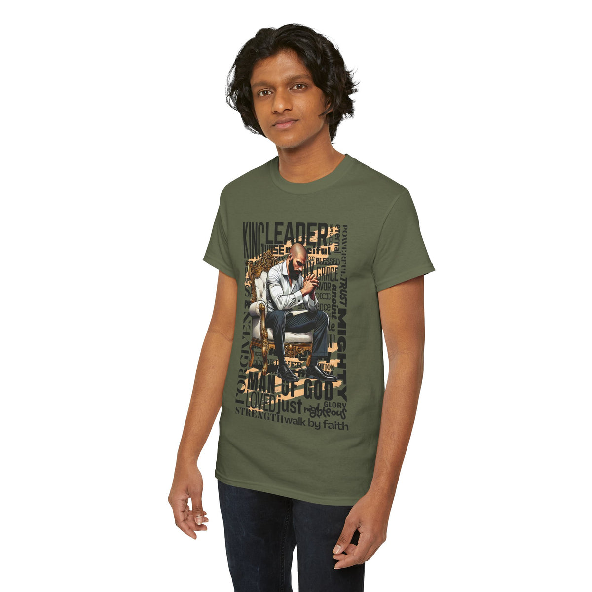 Christian Man of God Graphic Tee — "Man of God" Faith-Based Inspirational T-Shirt