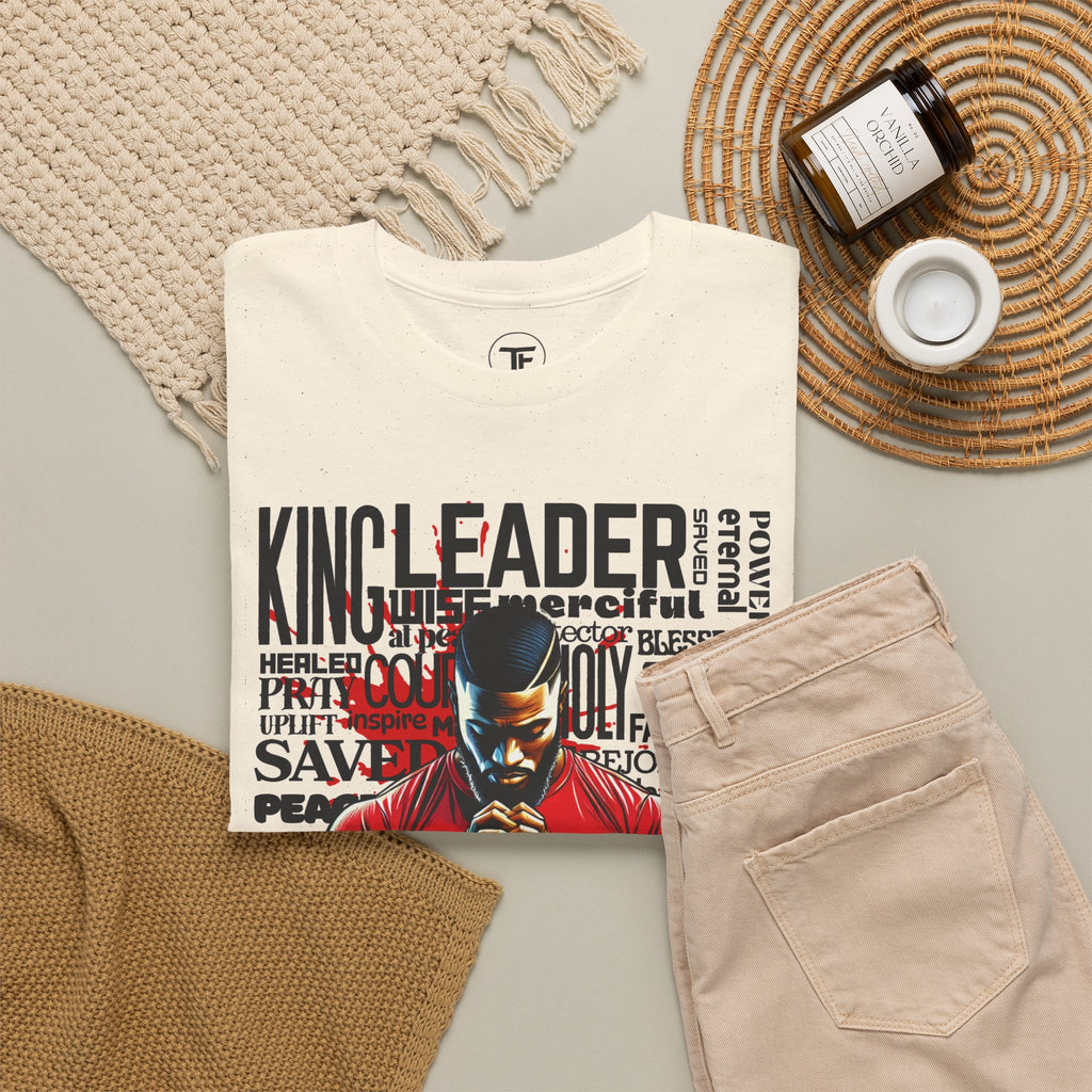 Faith-Inspired Graphic Tee — "Man of God" Prayer Design
