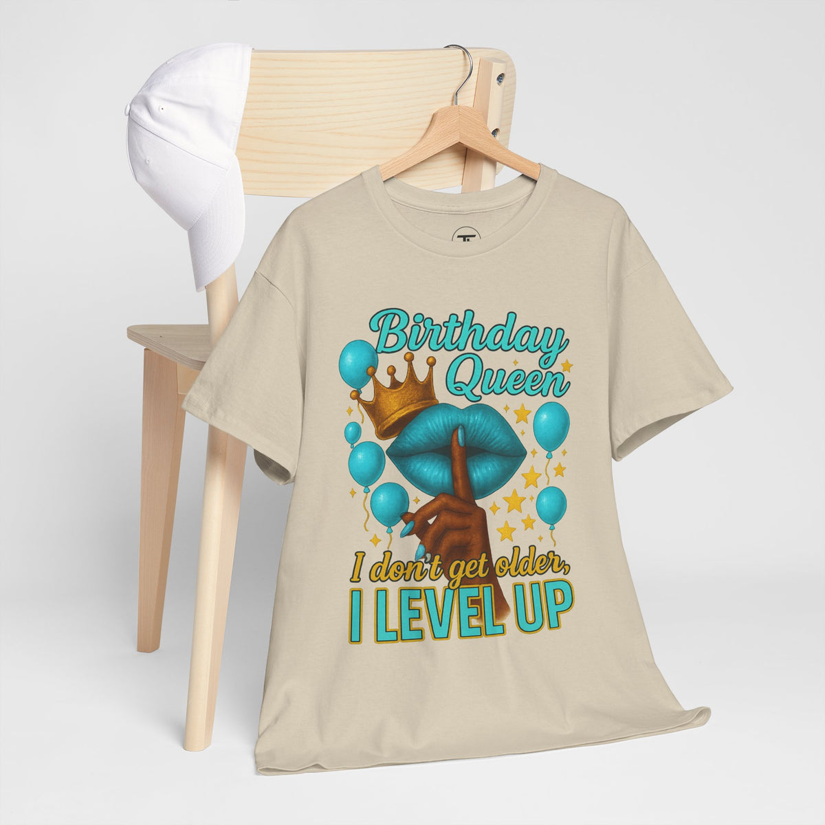 Birthday Queen I Don't Get Older I Level Up graphic T-shirt — alternate product mockup