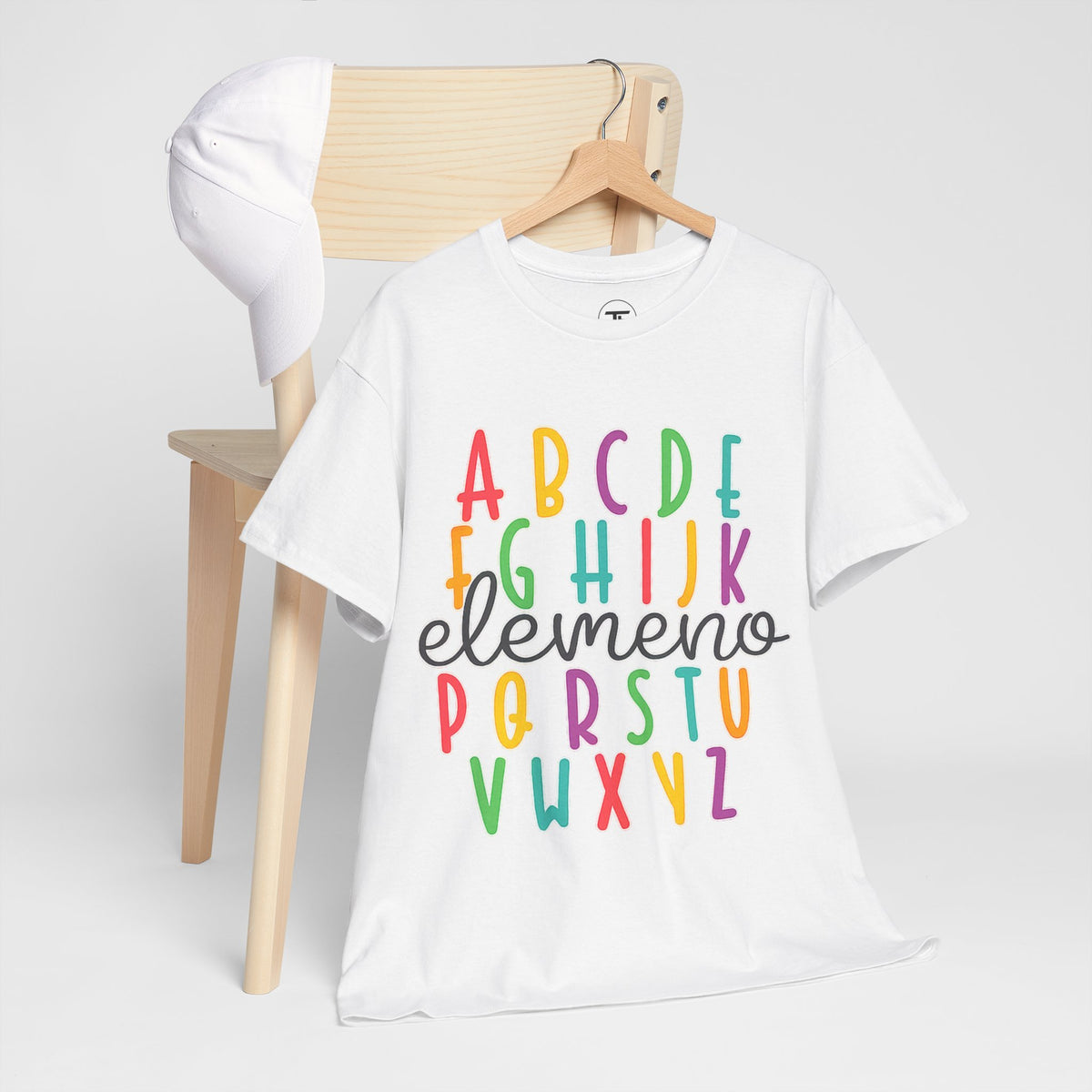 Elemeno colorful alphabet ABC graphic T-shirt for kids
