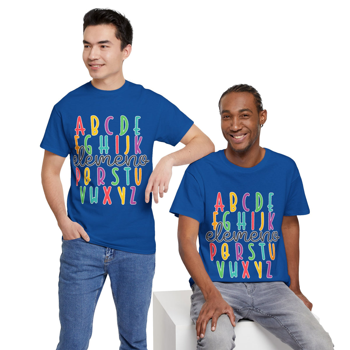 Alphabet Elemeno Kids Tee — Colorful ABCs Shirt for Teachers & Toddlers