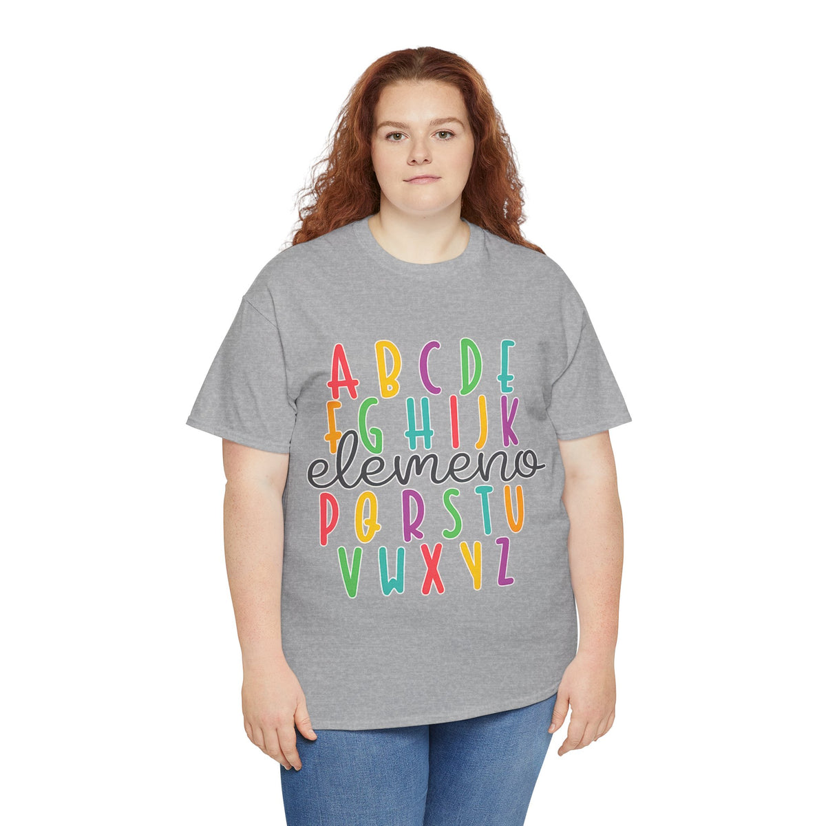 Alphabet Elemeno Kids Tee — Colorful ABCs Shirt for Teachers & Toddlers