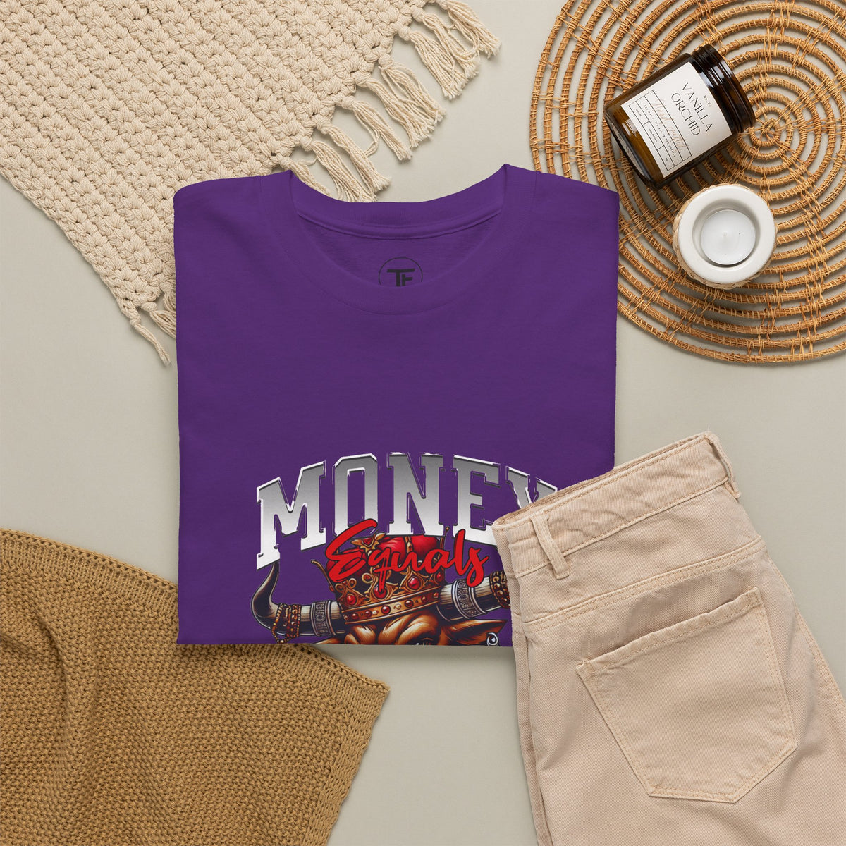 Money Over Freedom Graphic Tee — Bull with Cash Design
