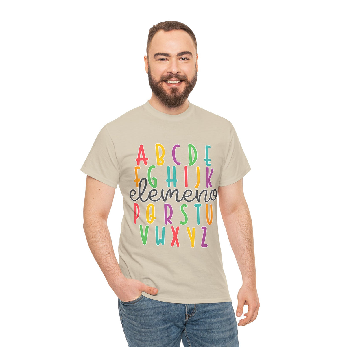 Alphabet Elemeno Kids Tee — Colorful ABCs Shirt for Teachers & Toddlers
