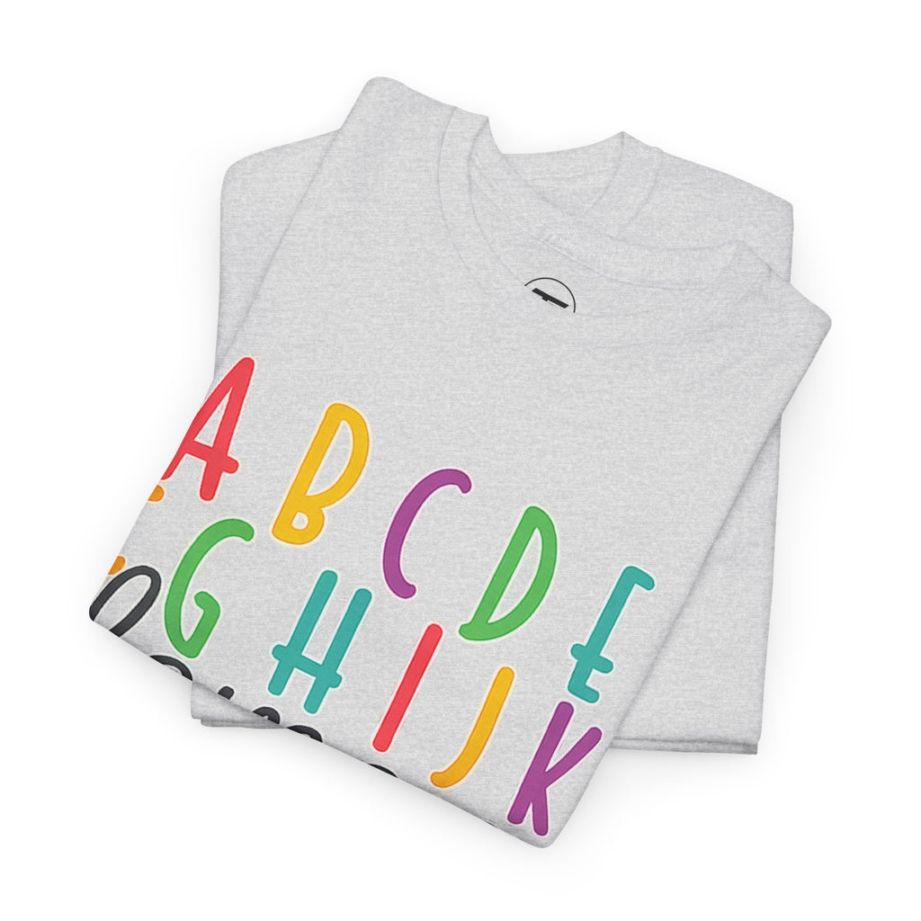 Alphabet Elemeno Kids Tee — Colorful ABCs Shirt for Teachers & Toddlers