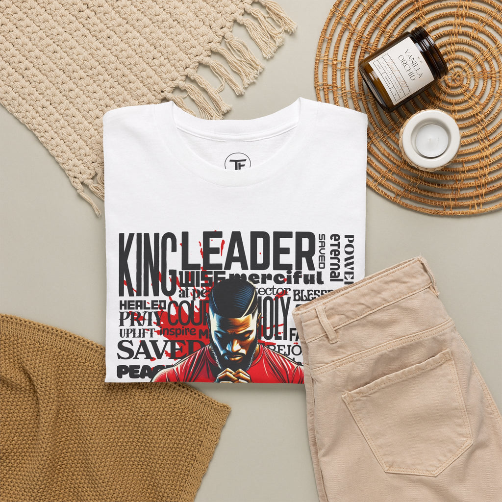 Faith-Inspired Graphic Tee — "Man of God" Prayer Design