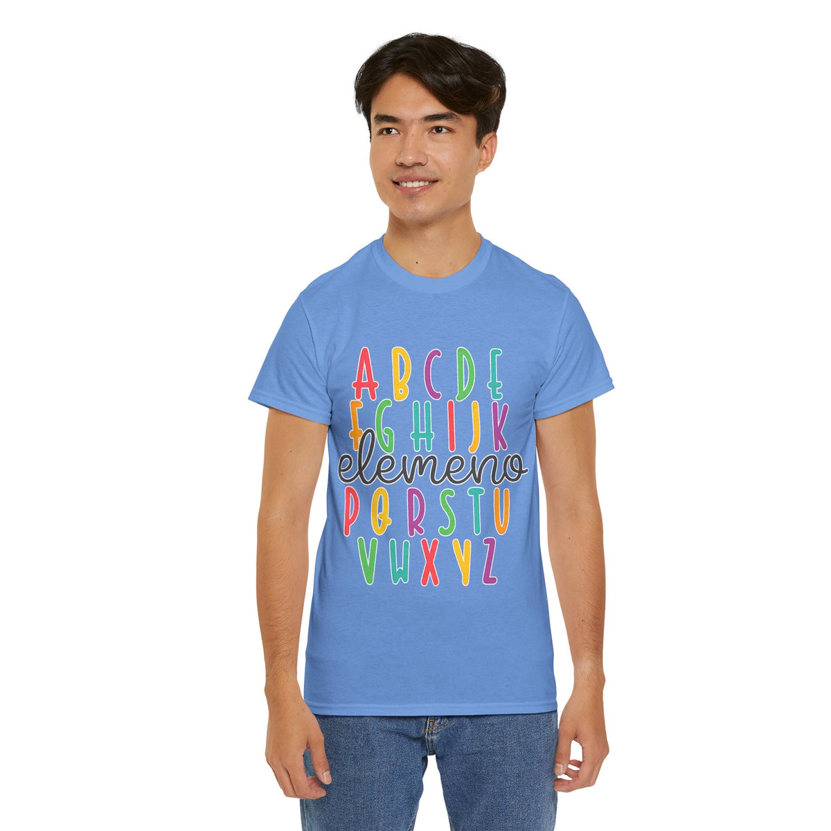 Alphabet Elemeno Kids Tee — Colorful ABCs Shirt for Teachers & Toddlers