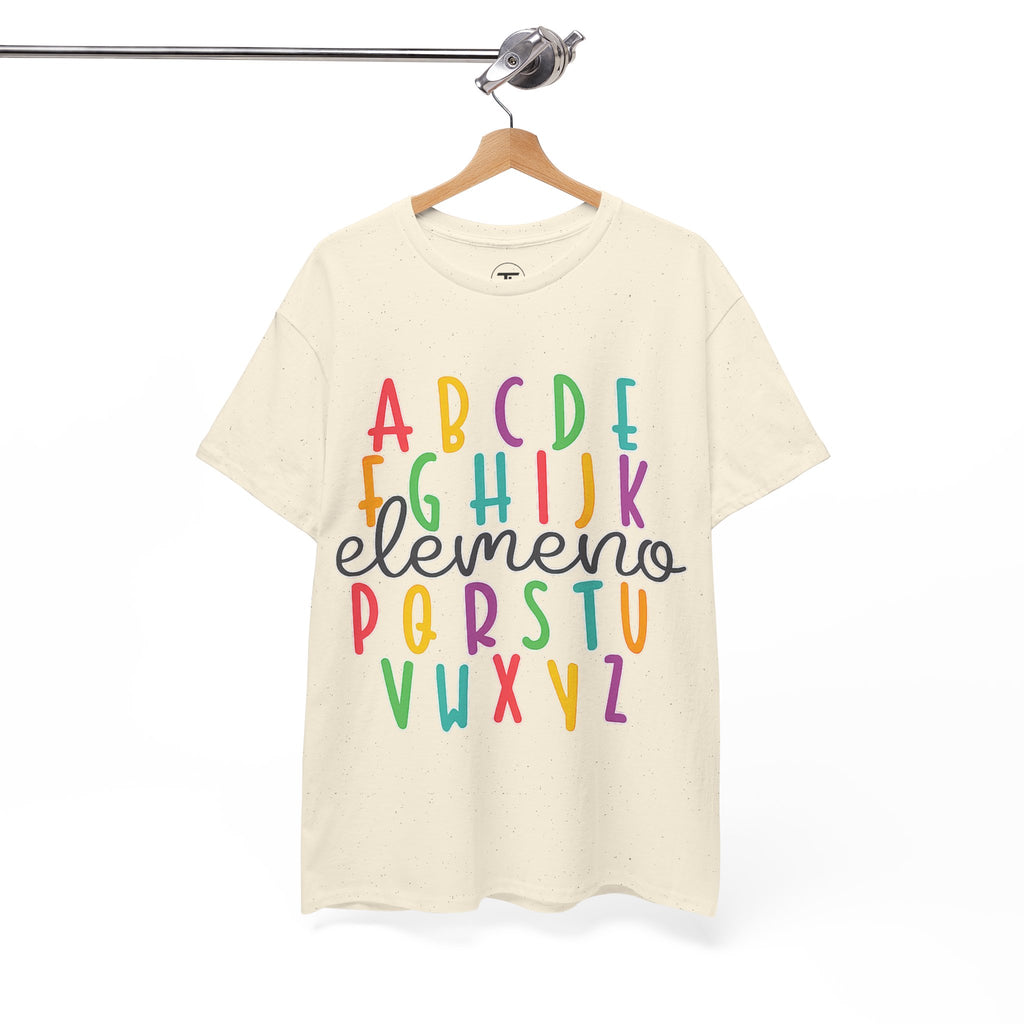 Alphabet Elemeno Kids Tee — Colorful ABCs Shirt for Teachers & Toddlers