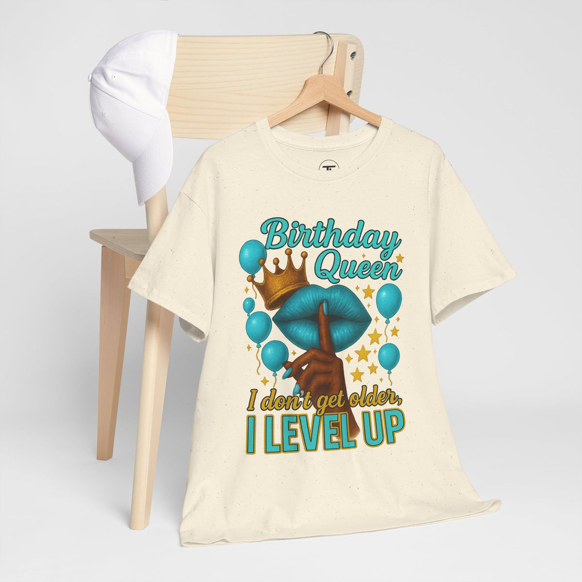 Birthday Queen Tee — “I Don’t Get Older, I Level Up” Birthday Shirt