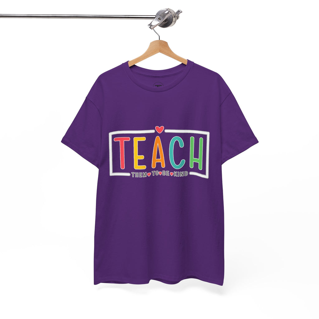 Teach Colorful Heart T-Shirt — Cute Teacher Appreciation Tee
