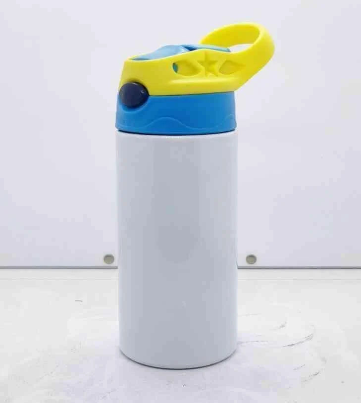 replacement lid and straw for 12-ounce sublimation sippy cup — product view 5
