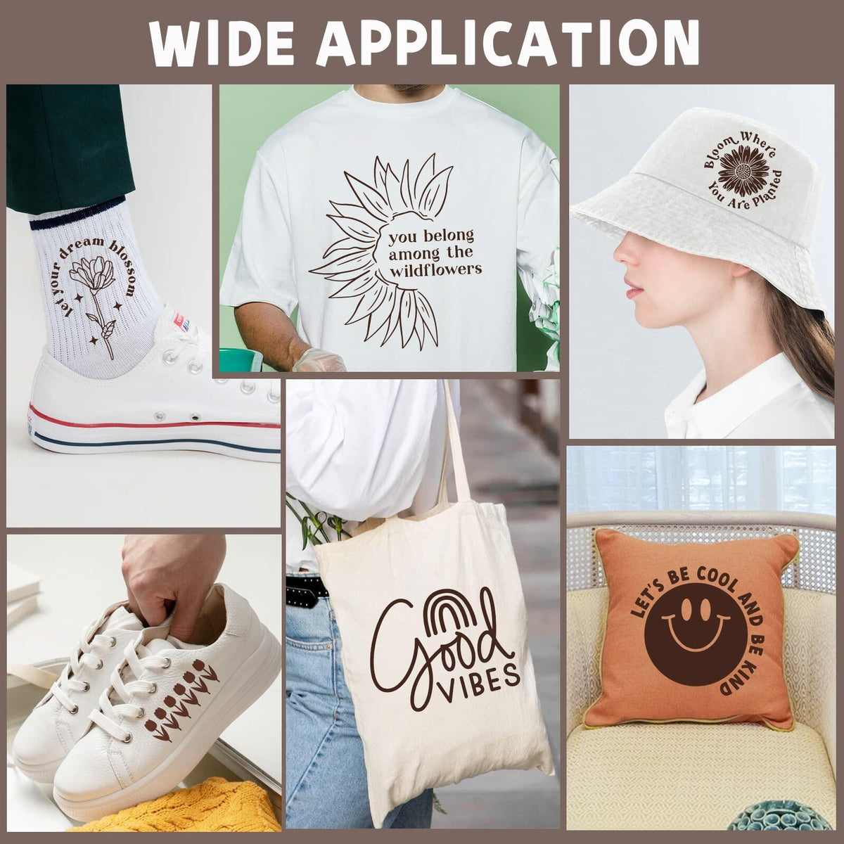 chocolate brown heat-transfer vinyl roll — product view 4