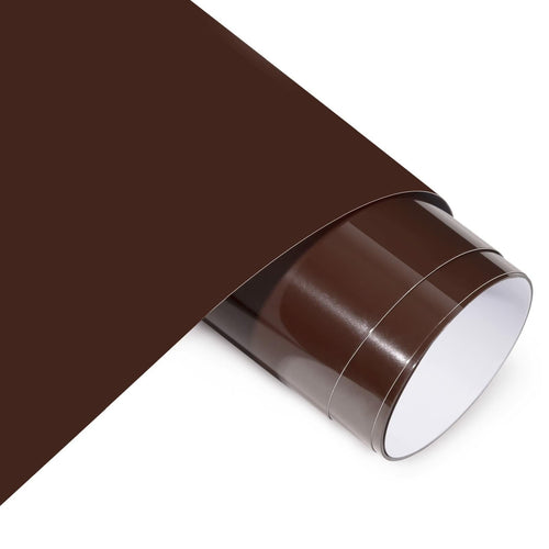 12-inch by 15-foot chocolate brown heat transfer vinyl roll