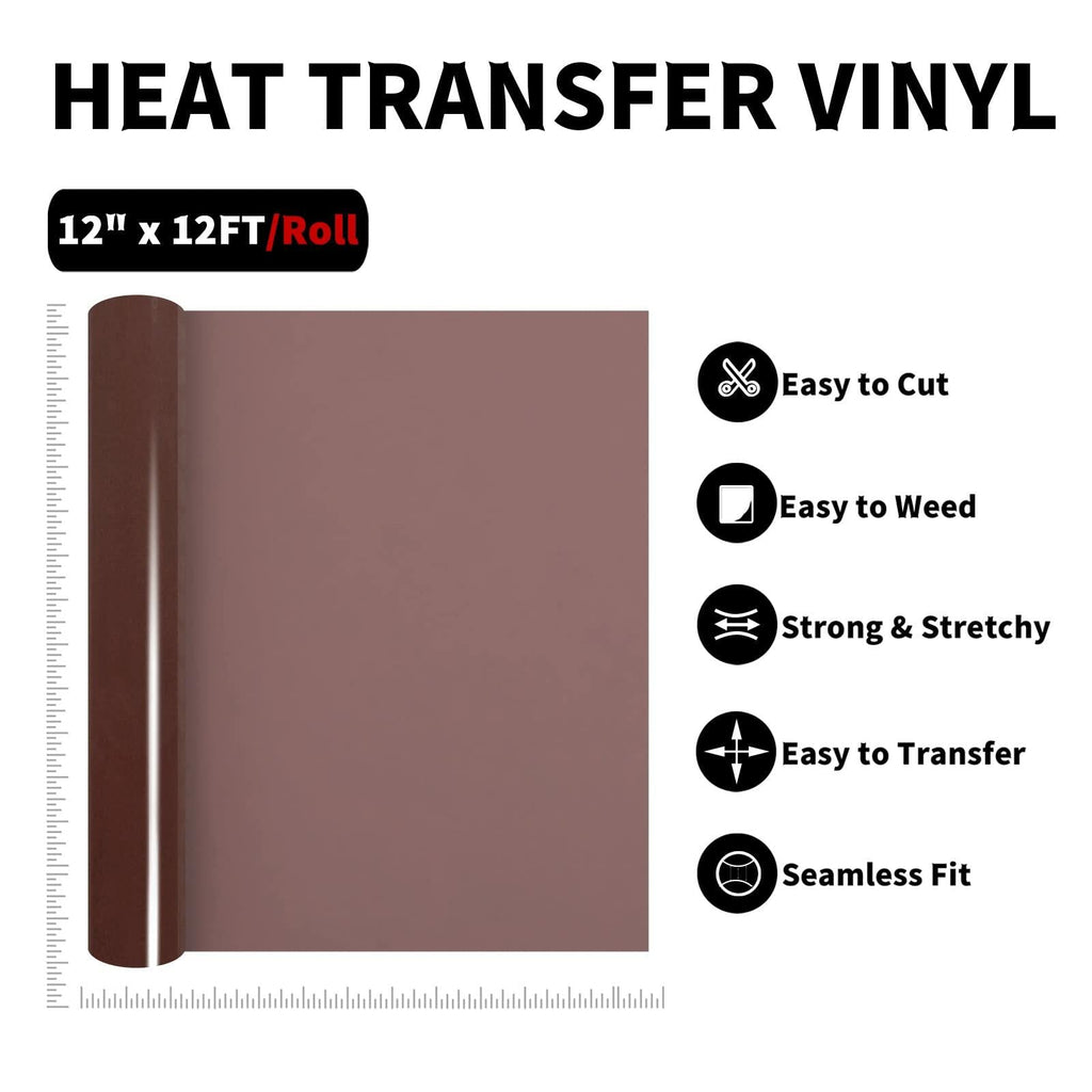 chocolate brown heat-transfer vinyl roll — product view 5