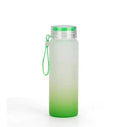 17-ounce frosted ombre blank sublimation glass water bottle — product view 4