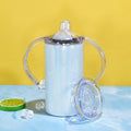 12-ounce glitter holographic blank sublimation sippy cup — product view 7